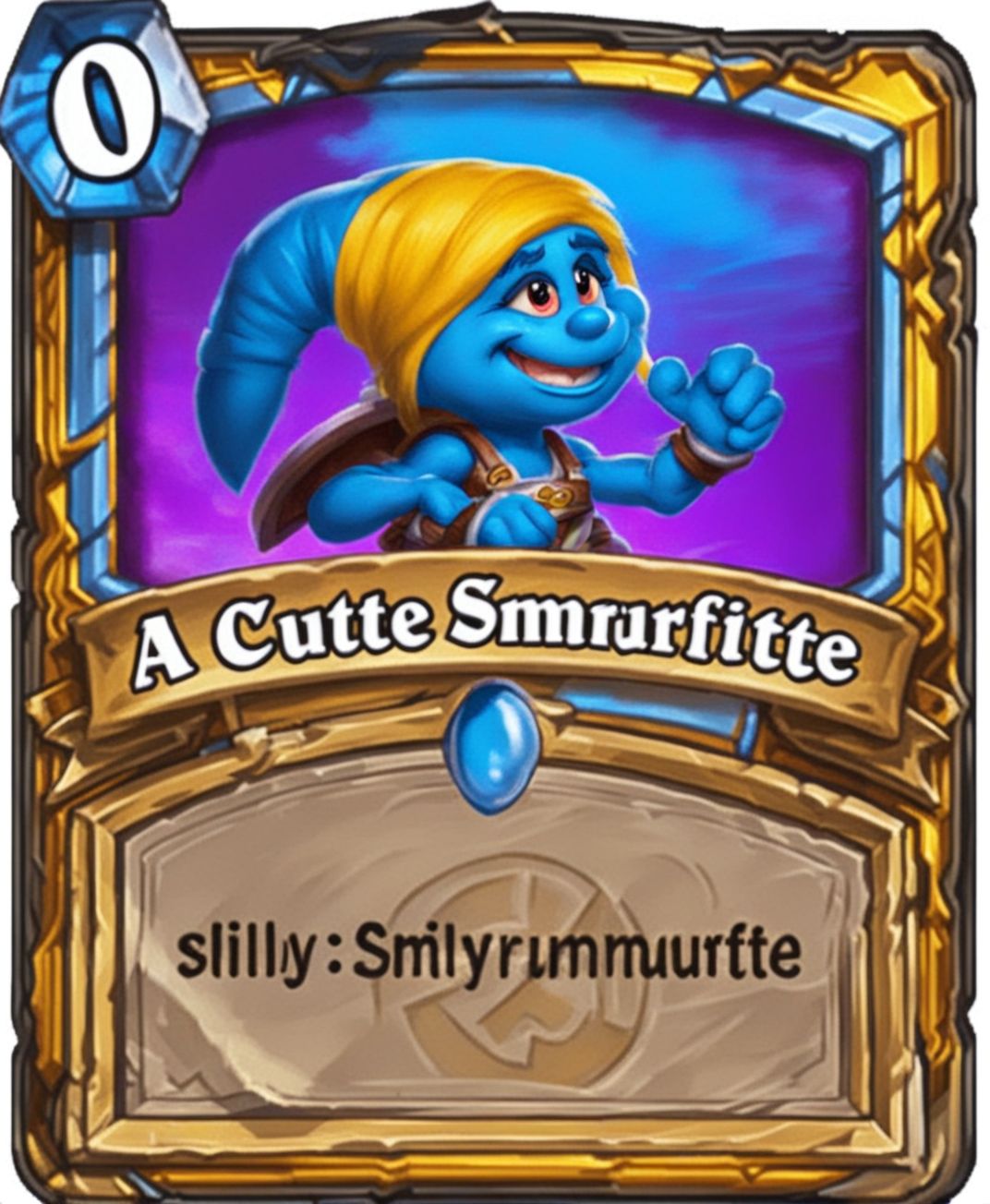 00153-20231110224738-7779-A ((Cute Smurfette)) silly smurf Hearthstone Card  _lora_SDXL-HearthstoneCard-Lora_0.8_.jpg